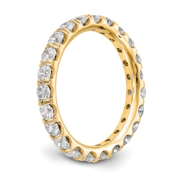14K Yellow Gold Lab Grown Diamond SI+, H+, Eternity Band