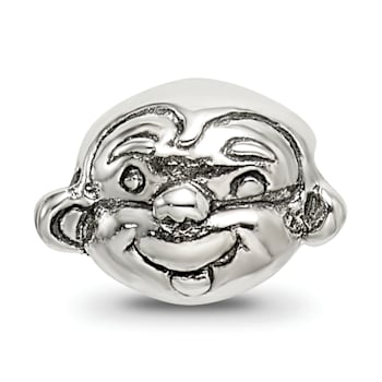 Sterling Silver Monkey Bead