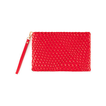 Shiraleah Blythe Zip Wristlet, Red