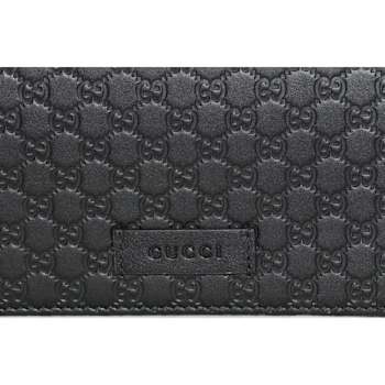 Gucci Microguccissima Black Wallet Crossbody Handbag