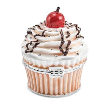 CHERRY ON TOP Cupcake Trinket Box