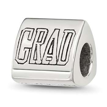 Sterling Silver Polished 2025 Graduation Bead