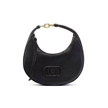 MCM Medium Mode Travia Hobo in Black Spanish Nappa Leather Handbag
