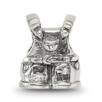 Sterling Silver Overalls Bead