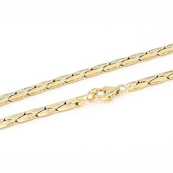 Cardano Chain And Bracelet Set In 18K Gold Over Bronze