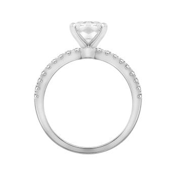 White Cubic Zirconia Platinum Over Sterling Silver Ring 1.27ctw