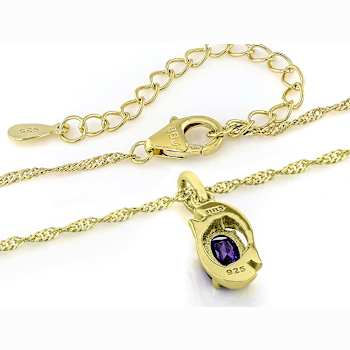 Amethyst Pisces Birthstone Pendant