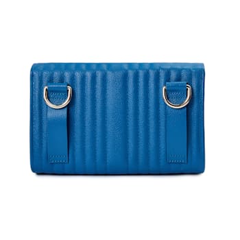 Mimi Blue Crossbody Bag with Wristlet