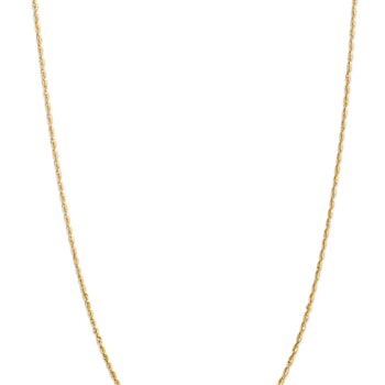 14k Yellow Gold 2mm Diamond-Cut Rope 18 Inch Chain
