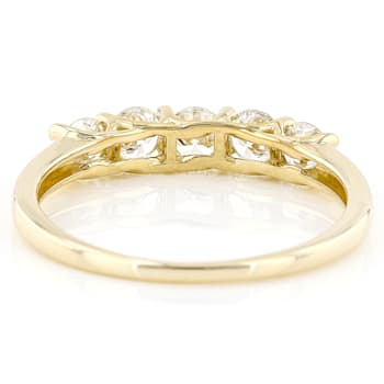 Lab-Grown Diamond Five-Stone Band Ring In 14K Gold 0.75ctw