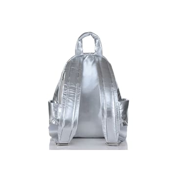GO Dash Dot Mini Maya Backpack Handbag in Silver