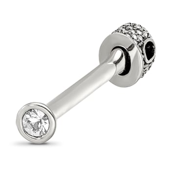 Sterling Silver Reflections Clear Crystal Top Pendant