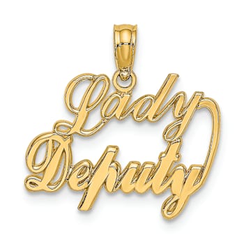 10K Yellow Gold Lady Deputy Charm