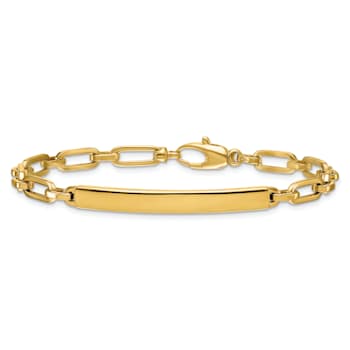14K Yellow Gold 4.8mm ID Oval Link 7.5 inch Bracelet