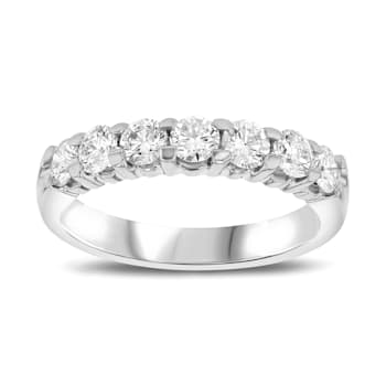 1.00cttw 7 Stone Diamond Band Ring in 14k White Gold