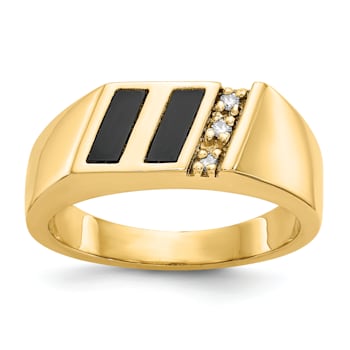 10K Yellow Gold AA Diamond Ring