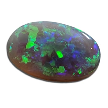 Lightning Ridge Crystal Opal 19x12mm Oval Cabochon 7.37ct