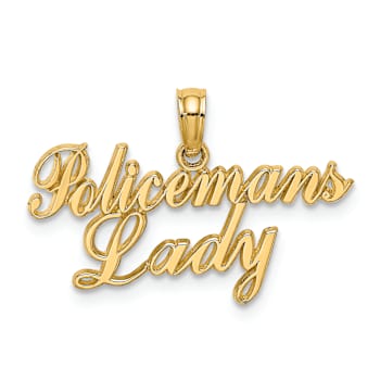 10K Yellow Gold Policeman's Lady Charm