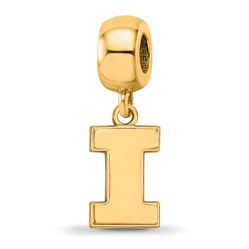 14K Yellow Gold Over Sterling Silver LogoArt University of Illinois
Small Dangle Bead