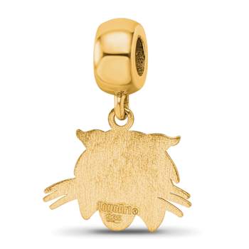 14K Yellow Gold Over Sterling Silver LogoArt Ohio University Small
Dangle Bead