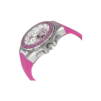 Technomarine Women's Pink Mother of Pearl Pink Silicone Strap
Chronograph Watch