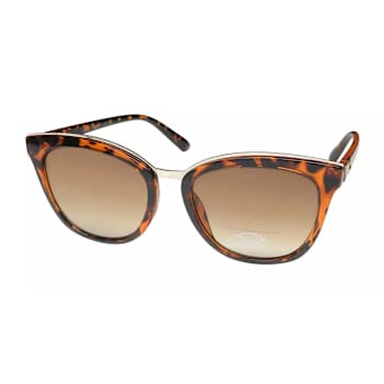 OSCAR by Oscar de la Renta Gold Tone and Brown Tortoise Frame/ Brown
Lenses Sunglasses