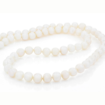 6mm Cultured Freshwater Pearl Strand Necklace in Sterling Silver