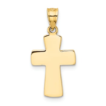 14K Yellow Gold First Holy Communion Cross Pendant