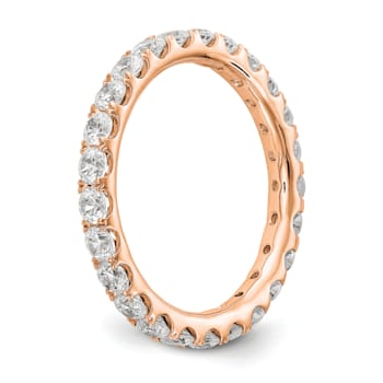 14K Rose Gold Lab Grown Diamond SI1/SI2, G H I, Eternity Band