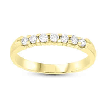0.25ct tw 7 Stone Diamonds Band Ring in 14k Yellow Gold