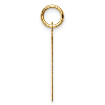 14k Yellow Gold Polished Razor Blade Charm