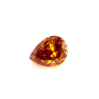 Natural Honey Color Diamond 6.86x5.07mm Pear Shape 0.98ct