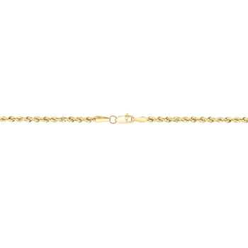 18k Yellow Gold-Plated Sterling Silver 1.2mm Rope Chain Necklace