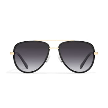 Quay All In Mini Black Aviator Frame / Smoke Lenses Sunglasses