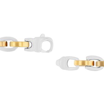 Robert Alton Men's Two-Tone Horseshoe Link 10mm Bracelet In Two-Tone
Stainless Steel
