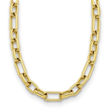 18K Yellow Gold 10mm Oval Link 20-inch Necklace
