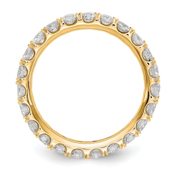 14K Yellow Gold Lab Grown Diamond SI+, H+, Eternity Band