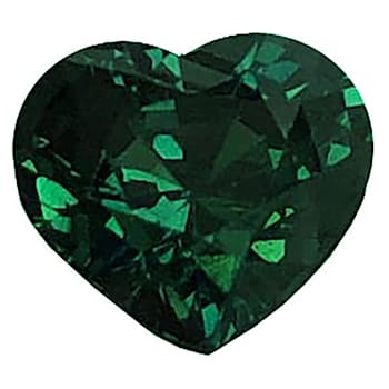Green Sapphire Loose Gemstone 7.8x7mm Heart Shape 2.02ct