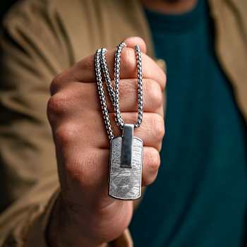 Atlantica Dog Tag Gray Meteorite
