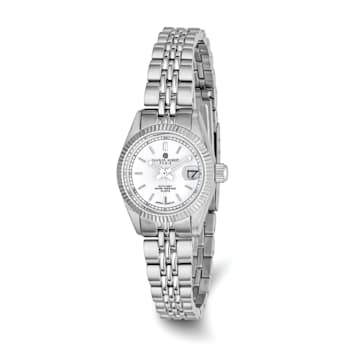 Ladies Charles Hubert Stainless Steel 26mm Off White Dial Watch