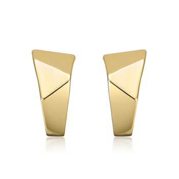 Geometric Infinity Hoop Earrings In 14K Gold Over Brass