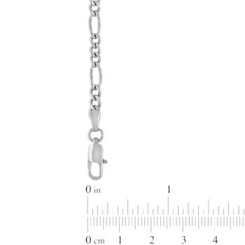 Robert Alton Men's Figaro Chain Necklace 3.5mm In Stainless Steel 24 Inch