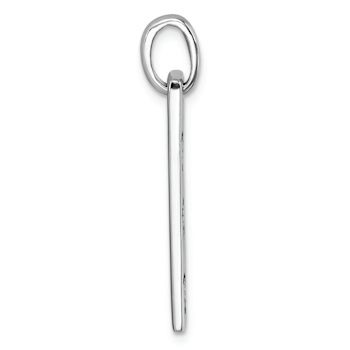 Rhodium Over Sterling Silver Swimming Turtles Rectangle Pendant