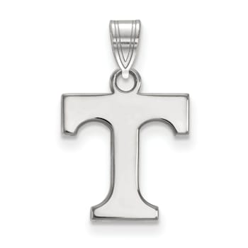 Rhodium Over Sterling Silver LogoArt University of Tennessee Small Pendant