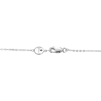 White Cubic Zirconia Platineve® Station Necklace 0.36ctw