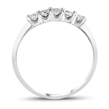 0.30ctw Diamond Wedding Band Ring in 14k White Gold