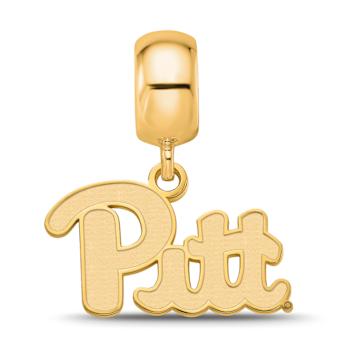 14K Yellow Gold Over Sterling Silver LogoArt University of Pittsburgh
Small Dangle Bead