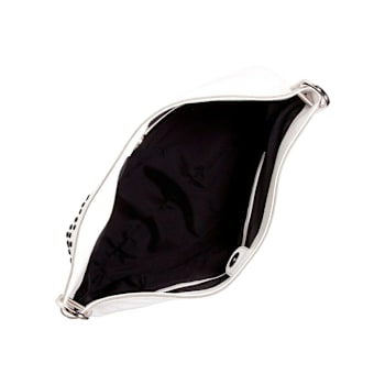 Tods Gommini Textured White Leather Studded Hobo Handbag