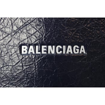 Balenciaga Arena Blue Lambskin Leather Flap Messenger Bag