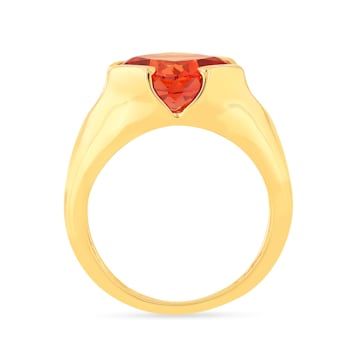 Peach Orange 14K Yellow Gold Over Sterling Silver Lab Created
Padparadscha Sapphire Orange Ring